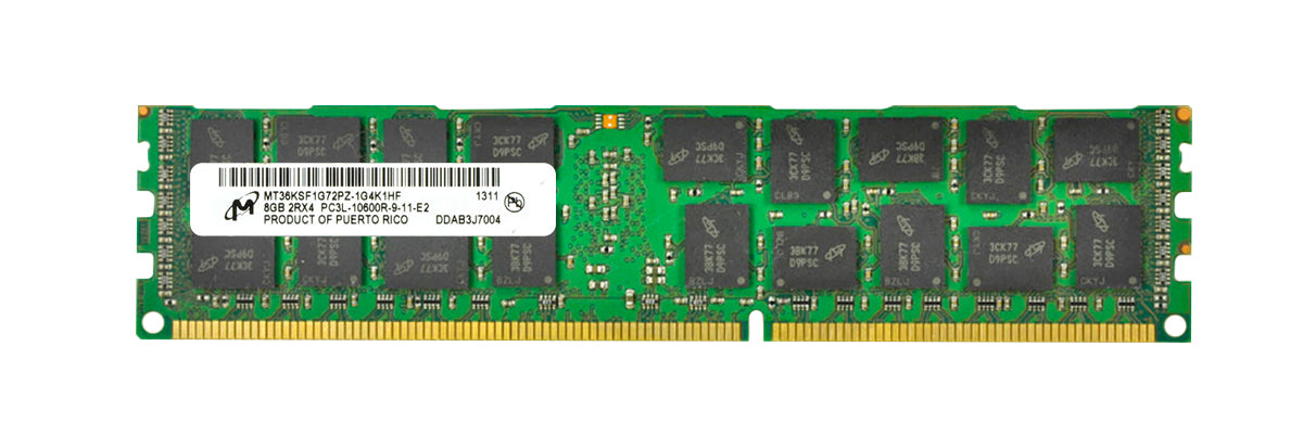 MT36KSF1G72PZ-1G4K1HF Micron 8GB PC3-10600 DDR3-1333MHz ECC Registered CL9 240-Pin