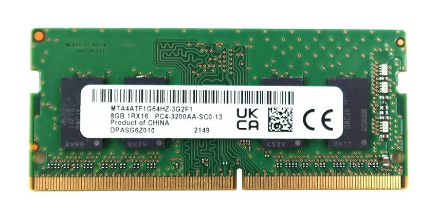 MTA4ATF1G64HZ-3G2F1 Micron 8GB PC4-25600 DDR4-3200MHz Non-ECC Unbuffered CL22 260-Pin