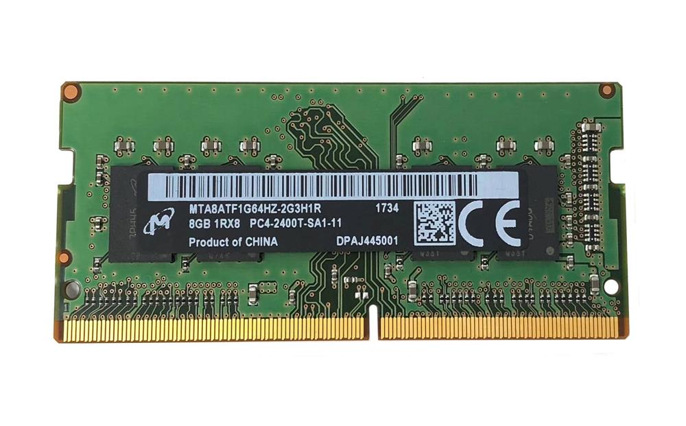 MTA8ATF1G64HZ-2G3H1R Micron 8GB PC4-19200 DDR4-2400MHz non-ECC Unbuffered CL17 260-Pin