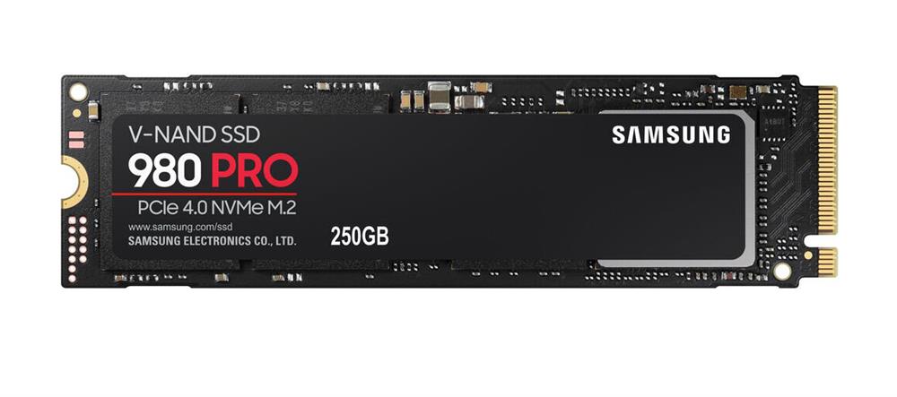 MZ-V8P250 Samsung 980 PRO Series 250GB TLC PCI Express 4.0 x4 NVMe (AES-256 / TCG Opal 2.0) M.2 2280
