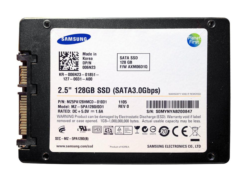 MZ5PA128HMCD-010D1 Samsung 470 Series 128GB MLC SATA 3Gbps 2.5" SSD