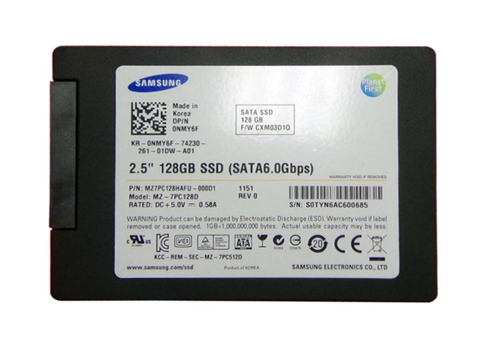 MZ7PC128HAFU-000D1 Samsung PM830 Series 128GB MLC SATA 6Gbps (AES-256) 2.5" SSD