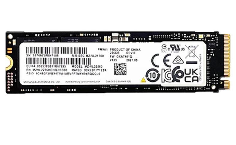 MZVL2512HCJQ-00B00 Samsung PM9A1 Series 512GB TLC PCI Express 4.0 x4 NVMe M.2 2280