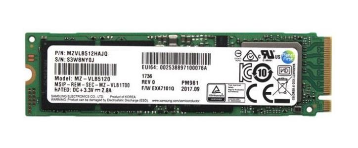 MZVLB512HAJQ-00007 Samsung PM981 512GB PCI Express 3.0 x4 NVMe M.2 2280