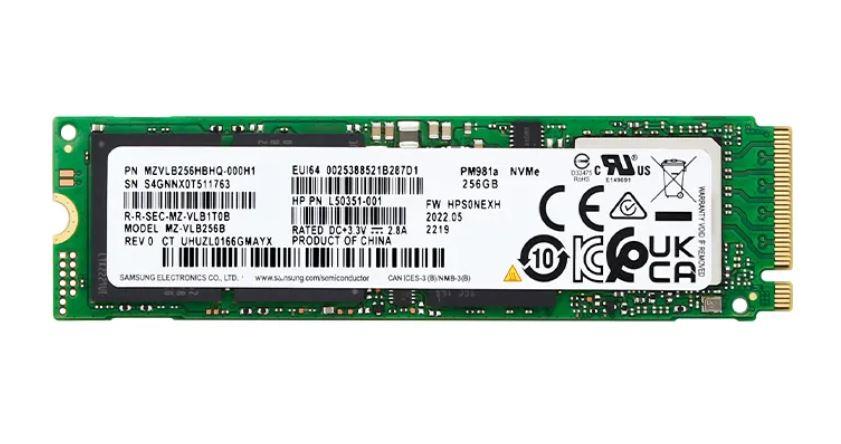MZVLB512HBJQ-000L2 Samsung PM981a Series 512GB TLC PCIe 3.0 x4 NVMe (AES-256 / TCG Opal 2.0) M.2 2280 SSD
