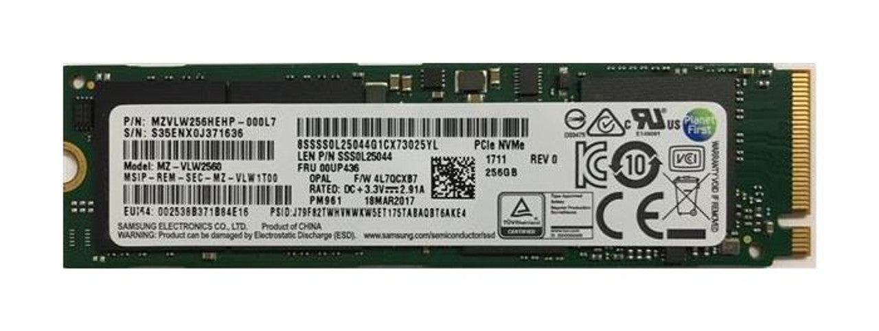 MZVLV128HCGR-000L1 Samsung PM951 Series 128GB TLC PCI Express 3.0 x4 NVMe M.2 2280