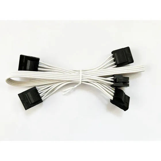 Type 4 - Flat White Ribbon Cable Molex with 4 connectors