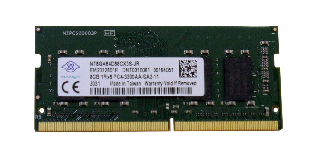 NT8GA64D88CX3S-JR Nanya 8GB PC4-25600 DDR4-3200MHz non-ECC Unbuffered CL22 260-Pin