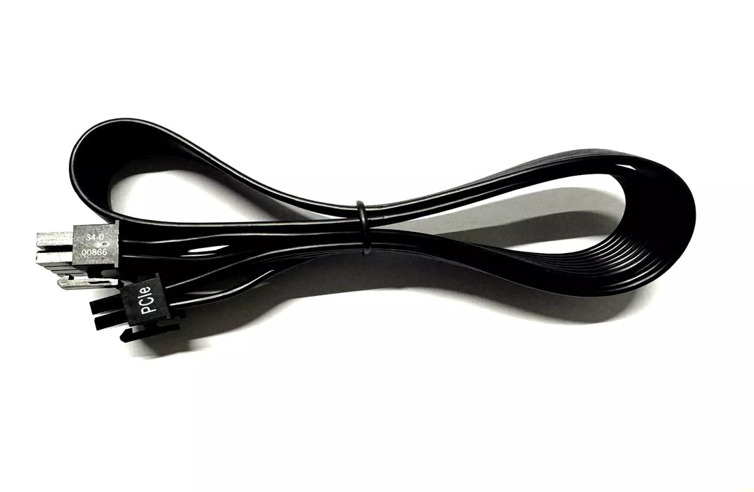 Type 3 - Flat Black Ribbon Cable PCIe 6+2 pin