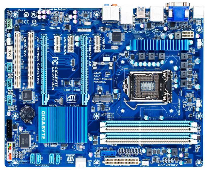 Gigabyte GA-Z77-D3H, Socket-1155