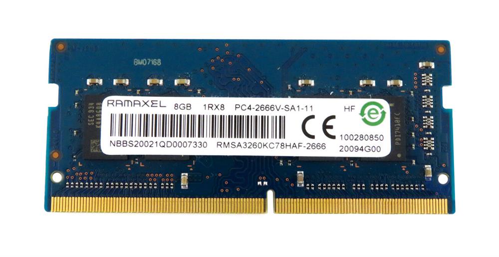 RMSA3260KC78HAF-2666 Ramaxel 8GB PC4-21300 DDR4-2666MHz non-ECC Unbuffered 260-pin