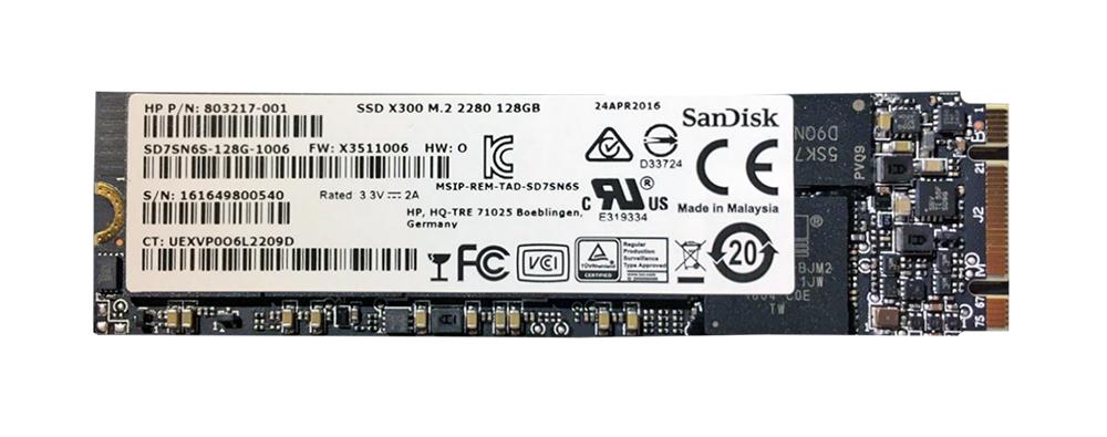 SD7SN6S-128G-1006 SanDisk X300 128GB TLC SATA 6Gbps M.2 2280