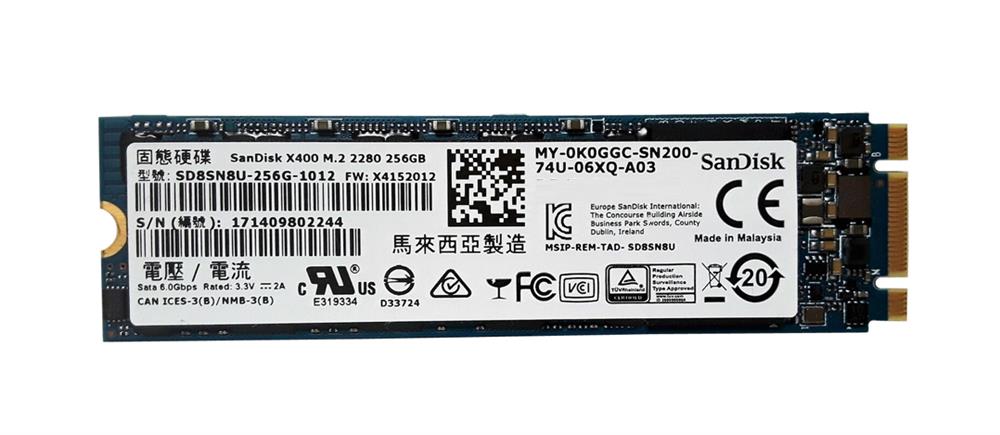SD8SN8U-256G-1012 SanDisk X400 256GB TLC SATA 6Gbps M.2 2280