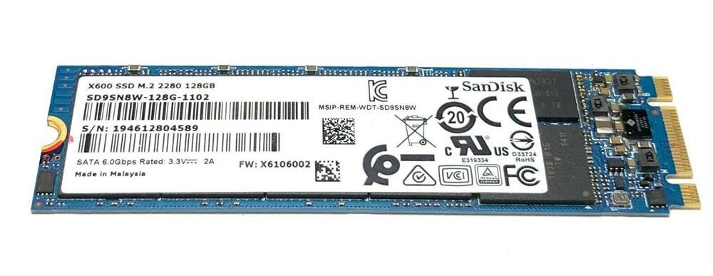 SD9SN8W-128G-1102 SanDisk X600 128GB SATA 6Gbps M.2 2280