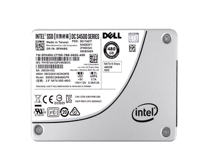 SSDSC2KB480G7R Dell 480GB SATA 6Gbps 2.5" SSD