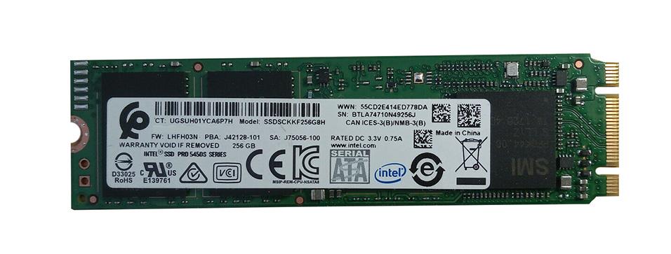 SSDSCKKF256G8 Intel Pro 5450s Series 256GB TLC SATA 6Gbps M.2 2280 SSD