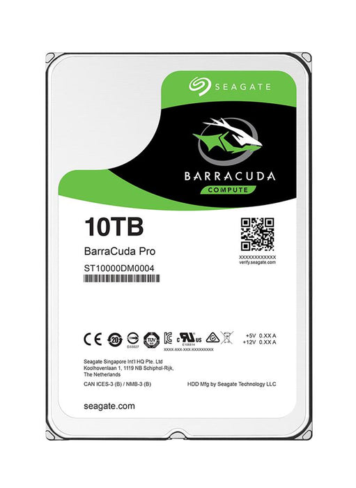 ST10000DM0004-2GR11L Seagate BarraCuda Pro 10TB 7200RPM SATA 6Gbps 256MB Cache (512e) 3.5" HDD