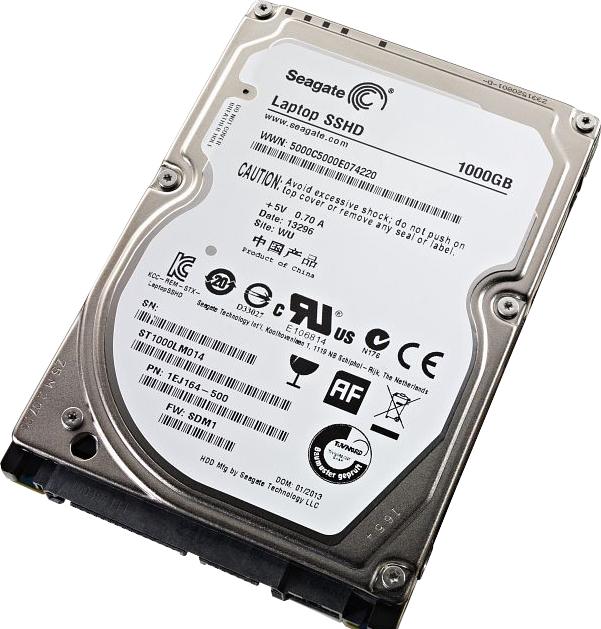 ST1000LM014-1EJ164 Seagate Laptop SSHD 1TB 5400RPM SATA 6Gbps 64MB Cache 8GB MLC NAND SSD 2.5" HDD