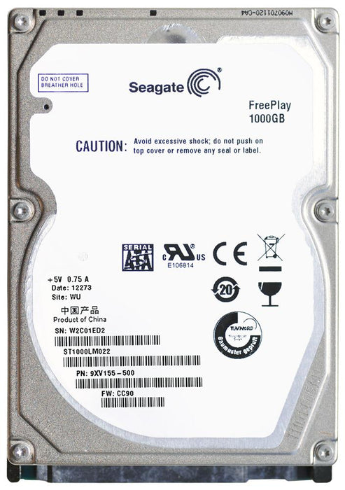 ST1000LM022-9XV155 Seagate FreePlay 1TB 5400RPM SATA 3Gbps 16MB Cache 2.5" HDD