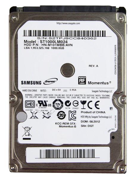 ST1000LM024 Seagate Momentus 1TB 5400RPM SATA 3Gbps 8MB Cache 2.5" HDD