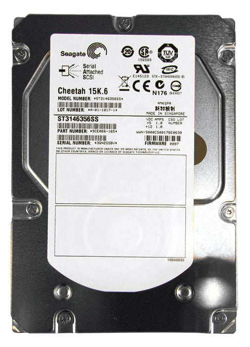 ST3146356SS Seagate Cheetah 15K.6 146GB 15000RPM SAS 3Gbps 16MB Cache 3.5" HDD