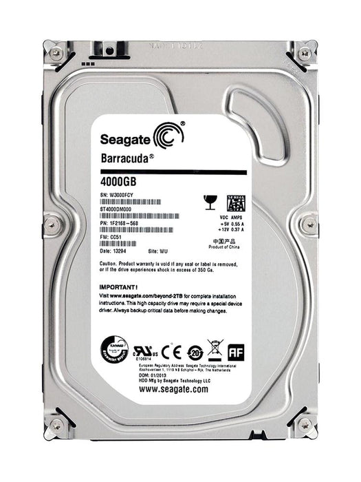 ST4000DM000 Seagate Desktop HDD.15 4TB 5900RPM SATA 6Gbps 64MB Cache 3.5" HDD