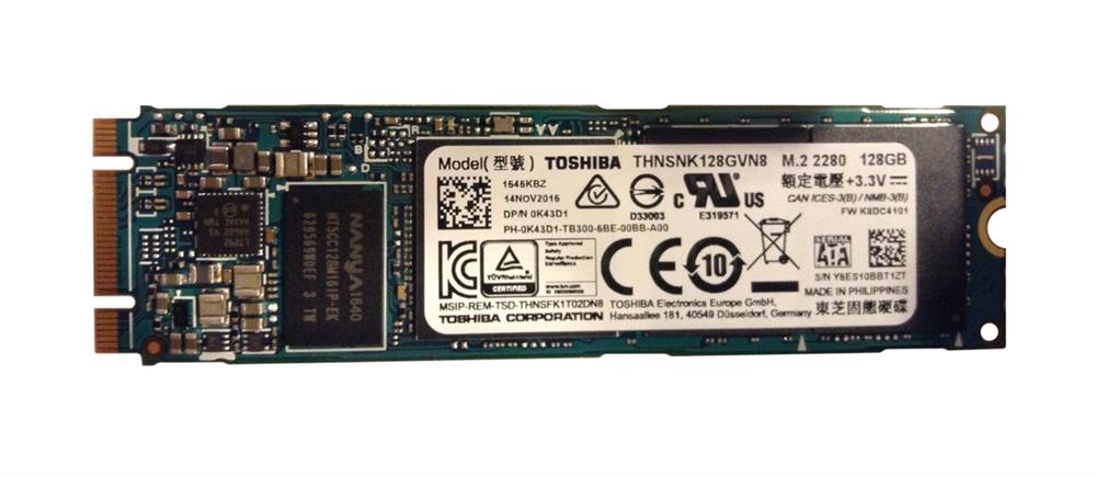 THNSNK128GVN8 Toshiba SG5 Series 128GB TLC SATA 6Gbps M.2 2280