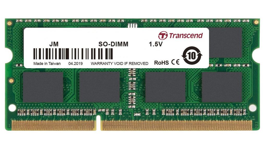 Transcend JM1600KSH-8G 8GB PC3-12800 DDR3-1600MHz non-ECC Unbuffered CL11 204-Pin