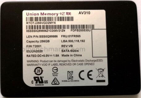 RTOTJ256VGD2MYX Union Memory 256GB SATA 6Gbps 2.5" SSD