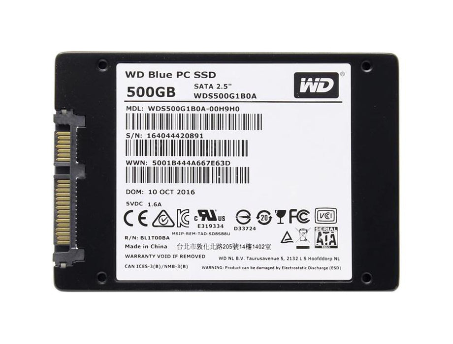 WDS500G1B0A-00H9H0 Western Digital Blue 500GB SATA 6Gbps 2.5" SSD