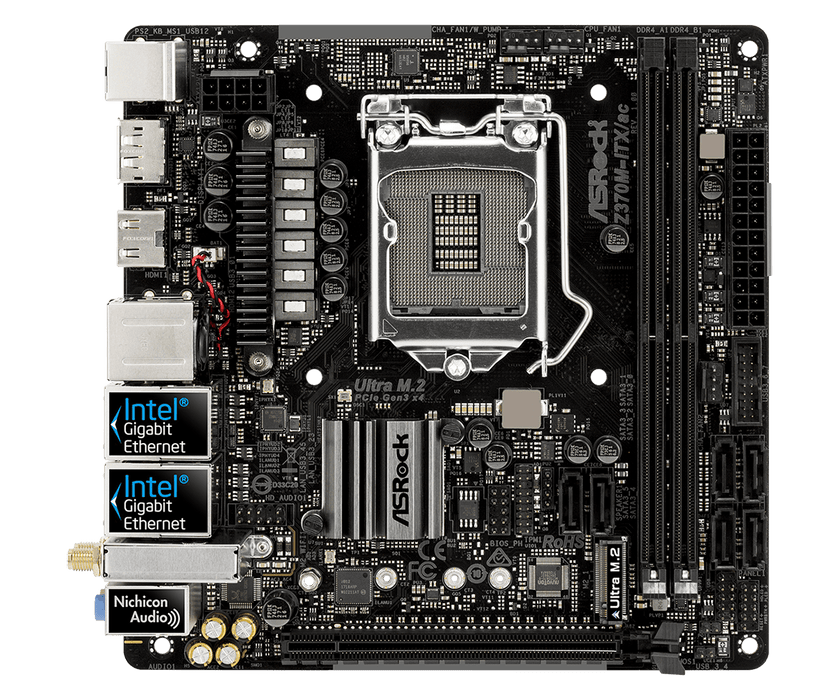 AsRock Z370M-ITX/ac, Socket LGA1151-2