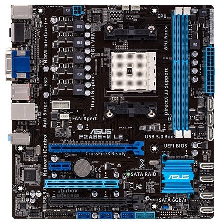 Asus F2A85-M LE - FM2 + AMD A4-5300 + AMD Stock CPU Kjøler - AM3/AM4/AM5