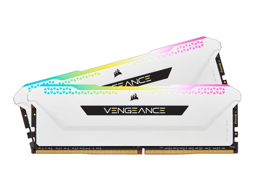 CMH32GX4M2D3600C18W Corsair Vengeance RGB PRO SL 32GB Kit (2X16GB) PC4-28800 DDR4-3600MHz Non-ECC Unbuffered CL18 288-Pin