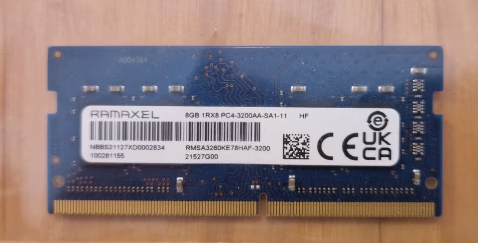 RMSA3260KE78HAF-3200 8GB PC4-25600 DDR4-3200MHz non-ECC Unbuffered 260-pin