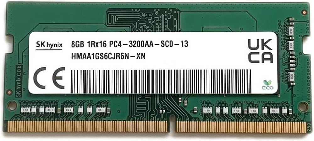 HMAA1GS6CJR6N-XNN0-BC Hynix 8GB PC4-25600 DDR4-3200MHz Non-ECC Unbuffered CL22 260-Pin