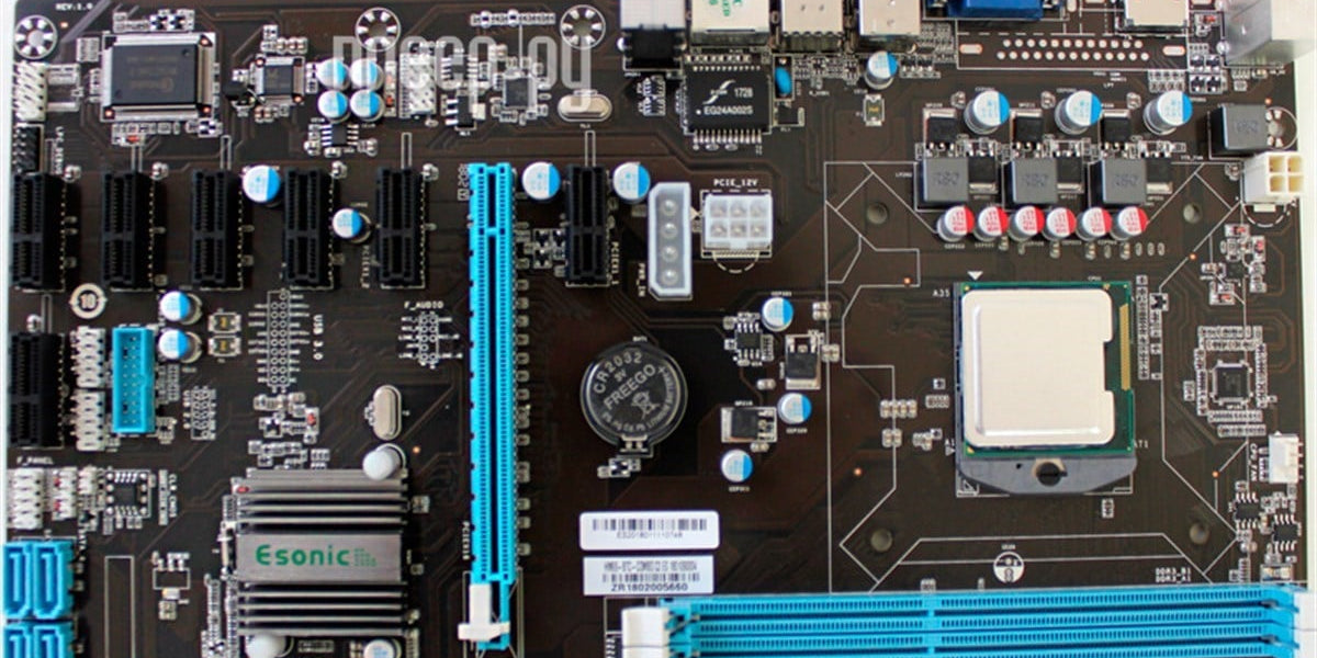 Esonic HM65-BTC, Intel CPU, 4GB RAM, kjøler — Rebuild IT