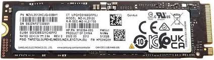 MZVL2512HCJQ-00BH1 Samsung 512GB PCIe 3.0 NVME M.2 2280 SSD