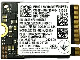 MZ9LQ512HBLU-00BD1 Samsung PM991a 512GB PCIe 3.0 x4 M.2 2230 SSD