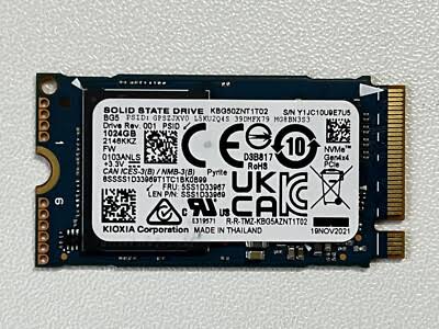 KBG50ZNT1T02 KIOXIA BG5 Series 1TB TLC NVMe PCIe 4.0 x4 M.2 2242 SSD