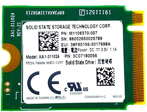 XA1-311024 SSSTC 1TB TLC PCIe 4.0 x2 NVMe M.2 2230 SSD