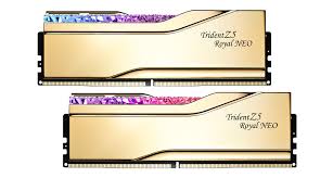 F5-6000J2836G16GX2-TR5NG G.Skill Trident Z5 Royal Neo RGB 32GB Kit (2 X 16GB) PC5-48000 DDR5-6000MHz On-die ECC 288-Pin