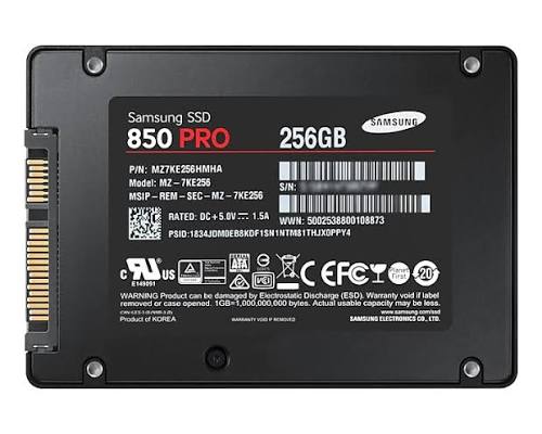 MZ7KE256 Samsung 850 PRO Series 256GB MLC SATA 6Gbps (AES-256 / TCG Opal 2.0) 2.5" SSD