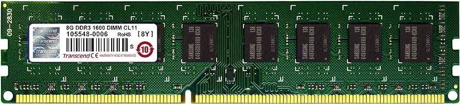TS8L30KO30LNS1 Transcend 8GB PC3-12800 DDR3-1600MHz non-ECC Unbuffered CL11 240-Pin