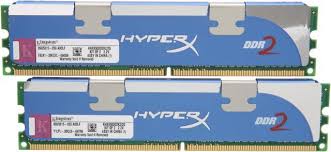 KHX8500D2K2/2G Kingston 2GB Kit (2 X 1GB) PC2-8500 DDR2-1066MHz non-ECC Unbuffered CL5 (5-5-5-15) 240-Pin