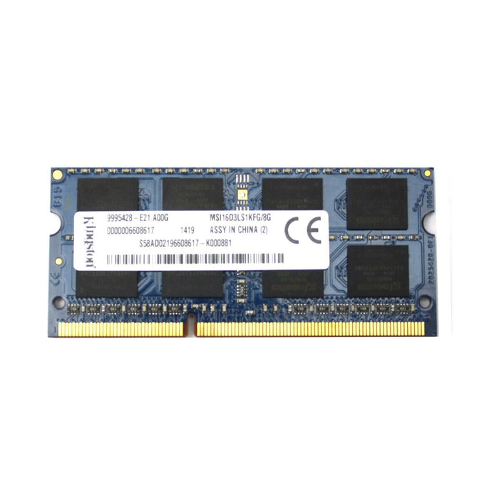 MSI16D3LS1KFG/8G Kingston 8GB PC3L-12800 DDR3-1600MHz non-ECC Unbuffered 204-Pin