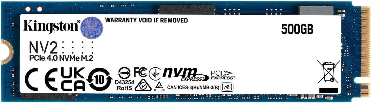 SNV2S/500G Kingston 500GB PCIe 4.0 x4 NVMe M.2 2280 SSD