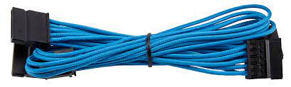 Type 3 - Individually Sleeved Blue Cable SATA with 4 connectors