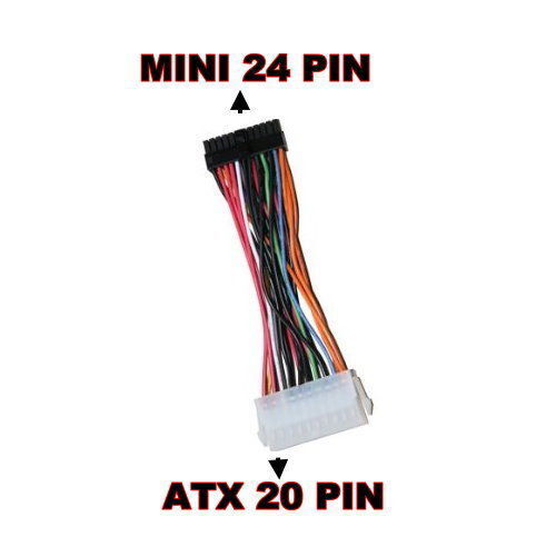 20-pin to 24-pin mini strømadapter — Rebuild IT