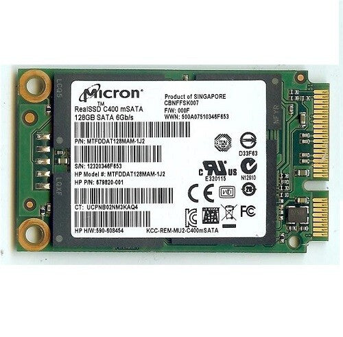 MTFDDAT128MAM-1J2 Micron RealSSD C400 128GB MLC SATA 6Gbps mSATA SSD