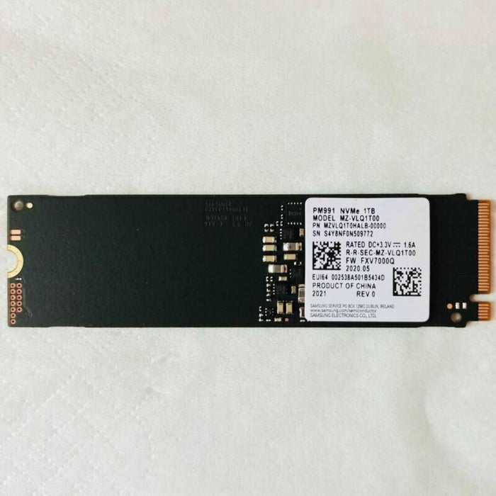 MZVLQ1T0HALB-00000 Samsung PM991 1TB PCI Express Gen3 x4 M.2 2280